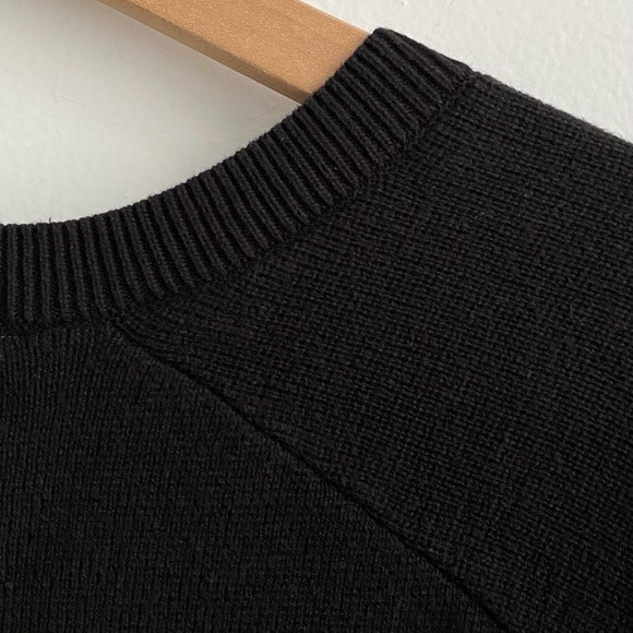 Modern Amusement Black Crewneck Pocket Swe… - Picture 7 of 10